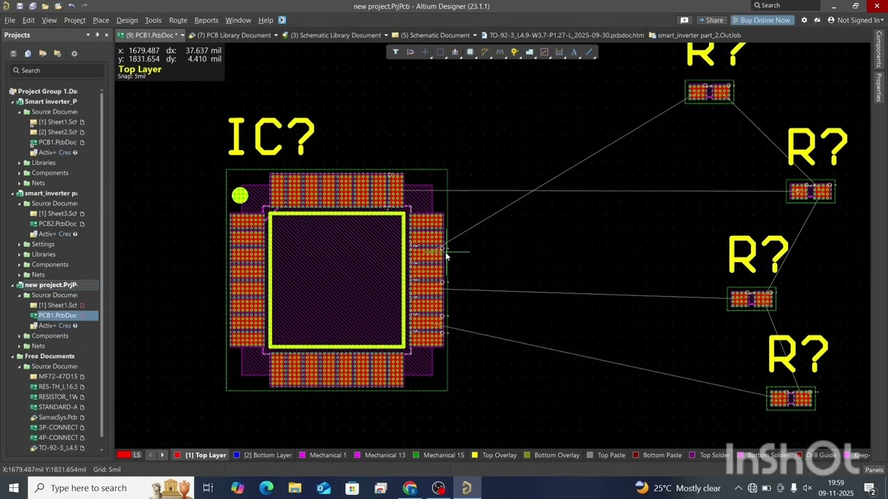 How to change (and set) track width in altium designer 