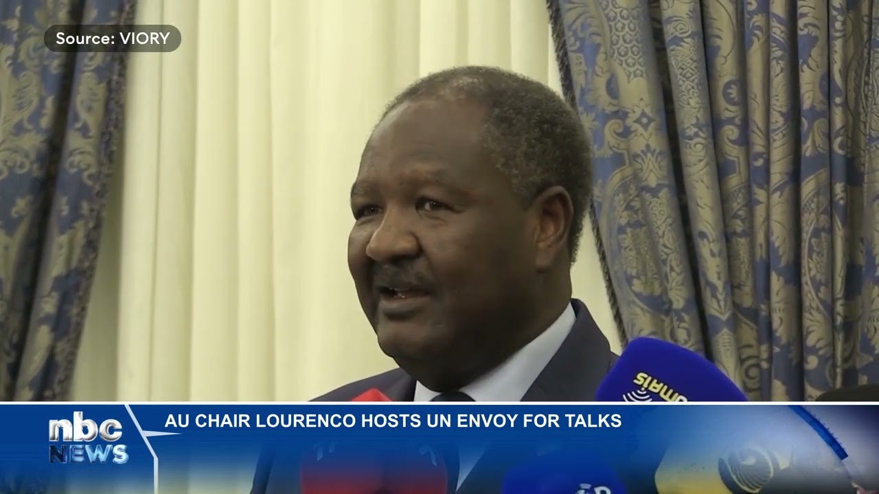 Angola President Lourenco receives UN envoy Abarry in Luanda - nbc