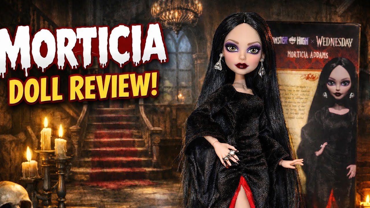 Mortician Adams Monster High X Wednesday doll review 