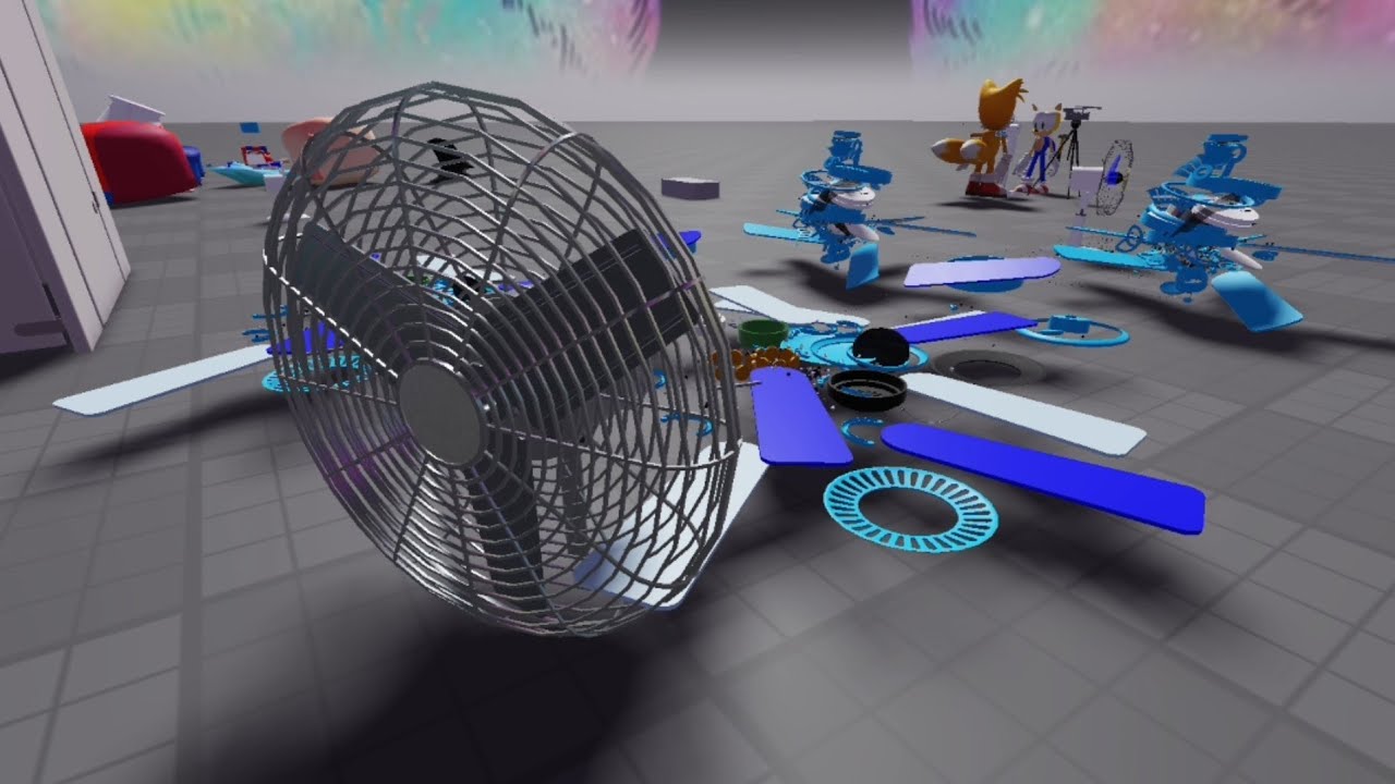 Roblox Fan Destruction In The City (Kipas Angin Baling baling Rusak)