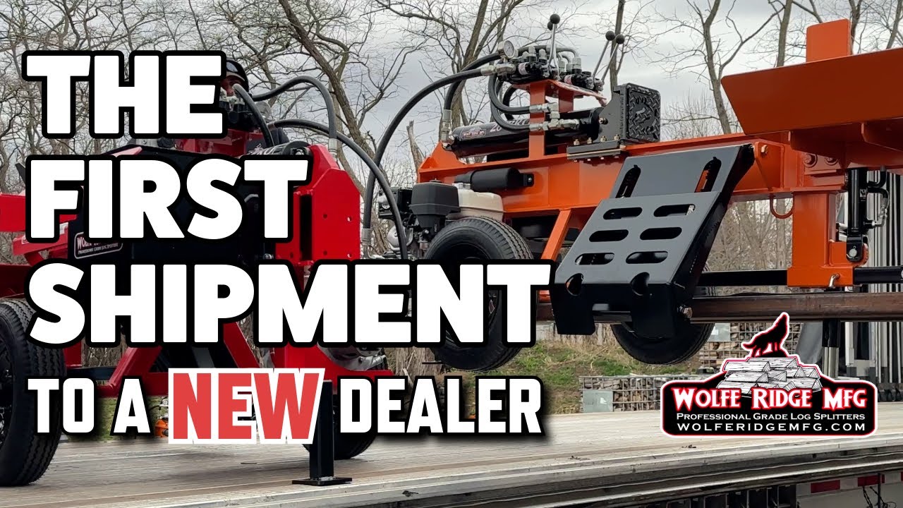 A Trailer Full of Wolfe Ridge Log Splitters Heading to Messick's in Pennsylvania