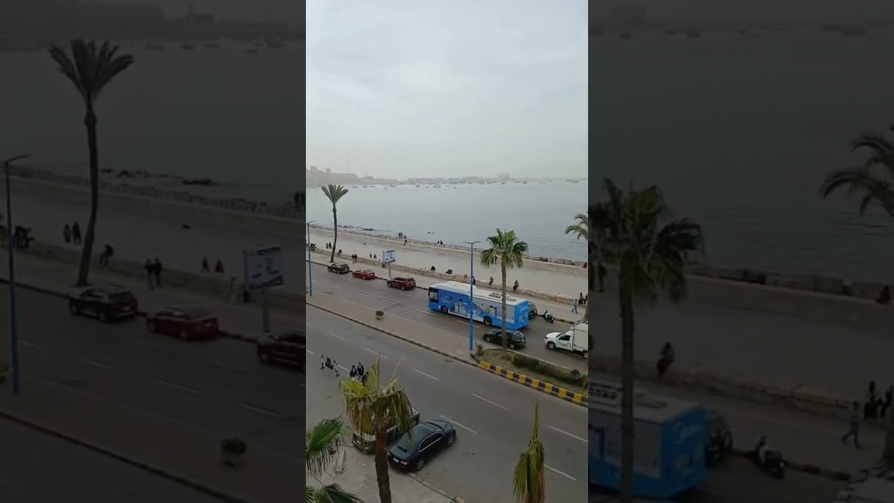 استمتع بمنظر البحر والكورنيش⛱️🏖🚤