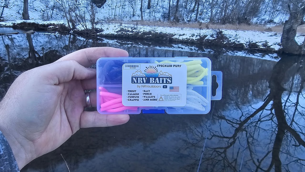 Winter Fishing with NEW Worms | Trophy TROUT Fishing!