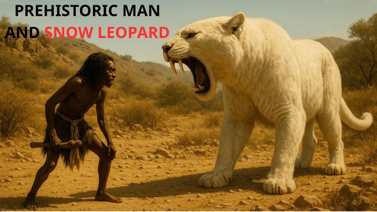 Prehistoric Confrontation &ndash; Man and the Giant Snow Leopard