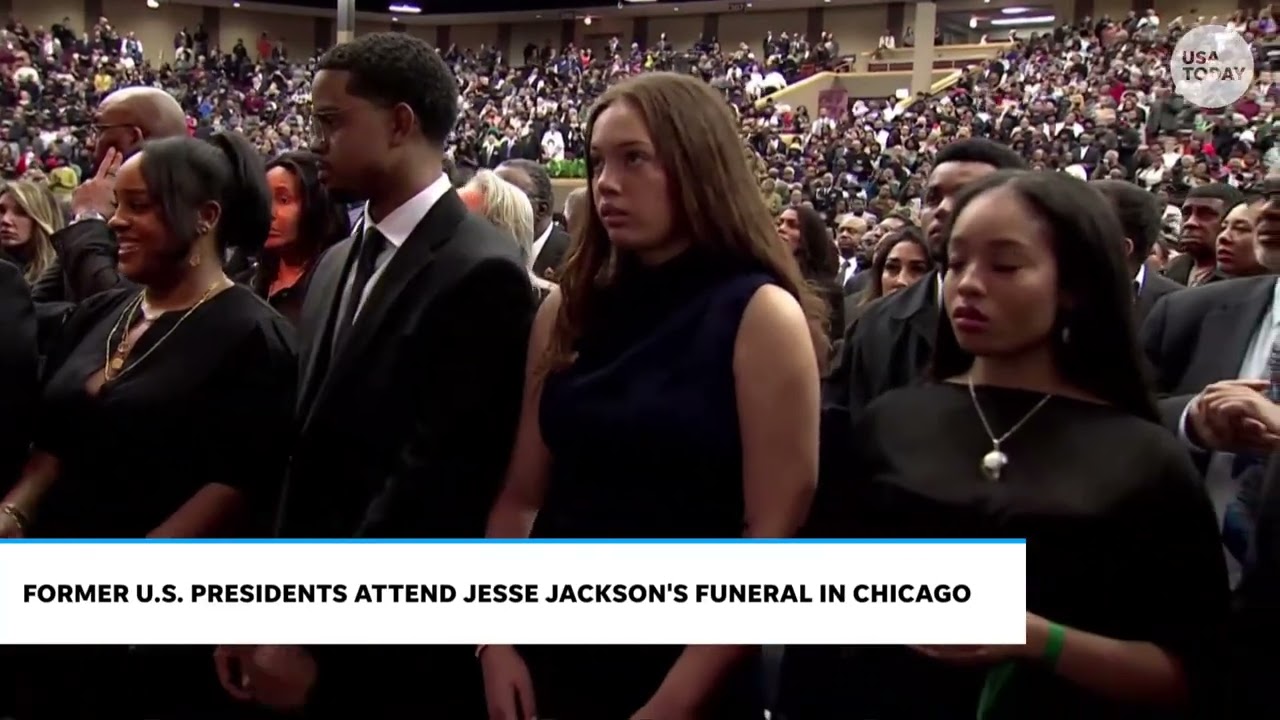 Former Presidents Bill Clinton, Barack Obama, Joe Biden arrive for Jesse Jackson's funeral service