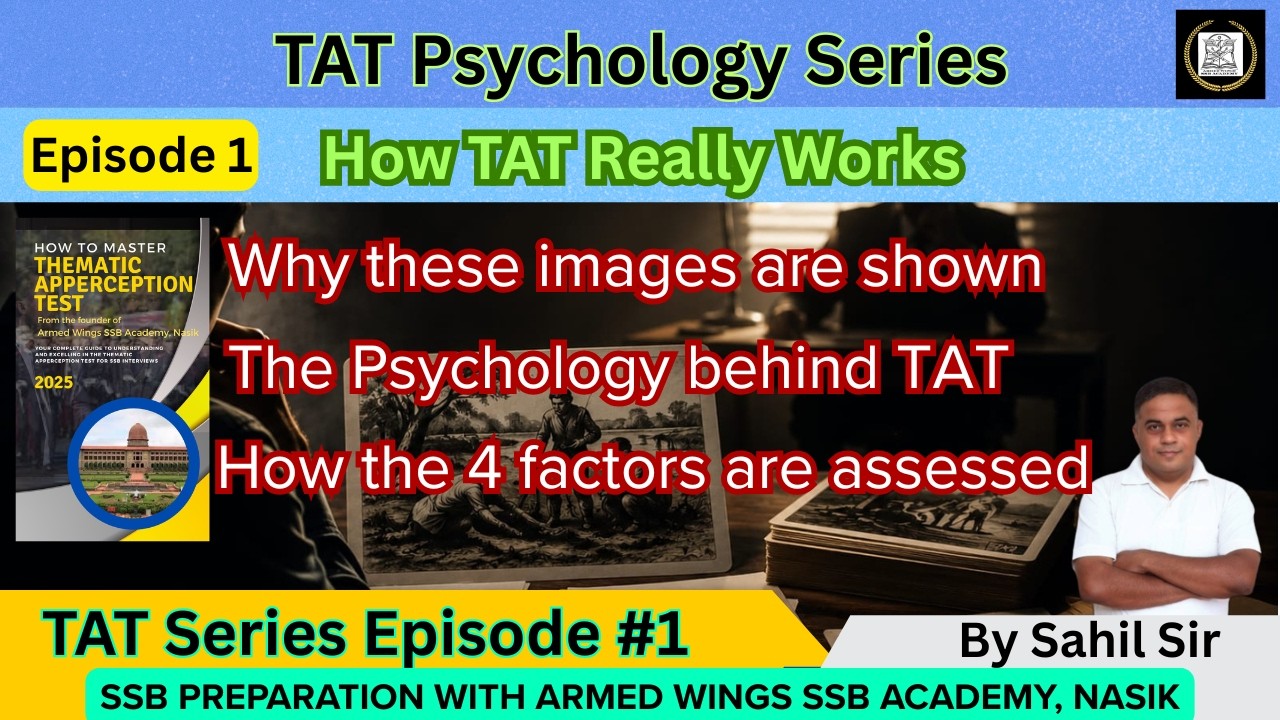 TAT Psychology Series | Episode 1 | The Science Behind TAT & How Psychologists Assess You