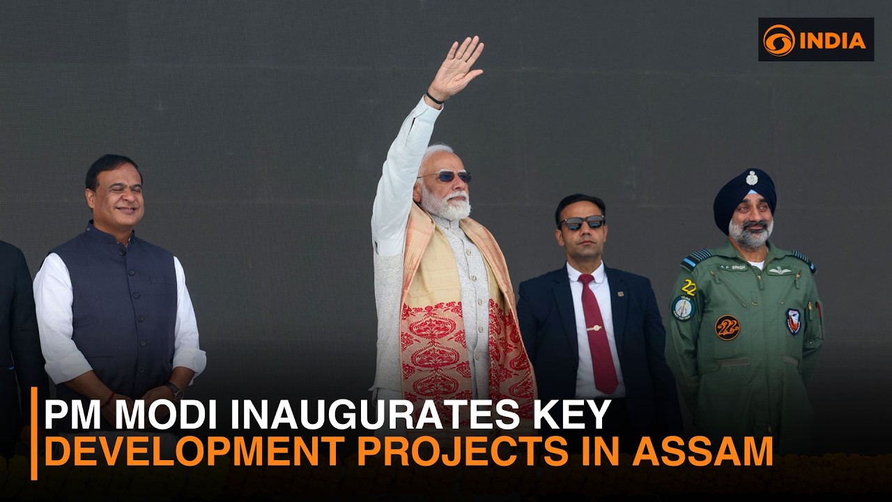 PM Modi Unveils Six-Lane Brahmaputra Bridge in Guwahati