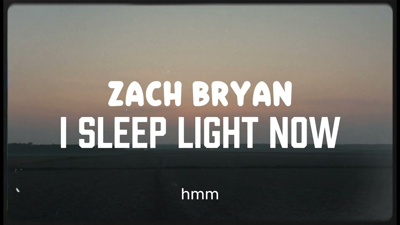 ZACH BRYAN - I Sleep Light Now (NEW SONG 2026) - COVER REMIX