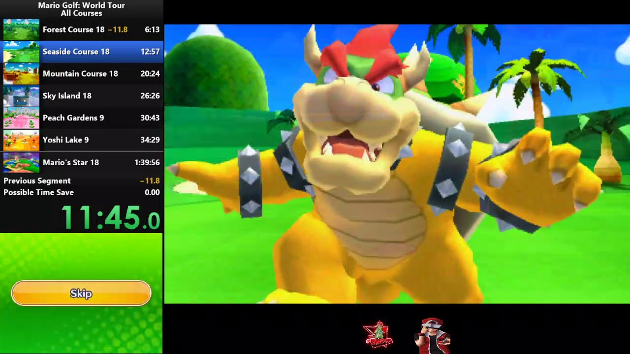 Mario Golf World Tour- All Courses Speedrun in 1:38:46