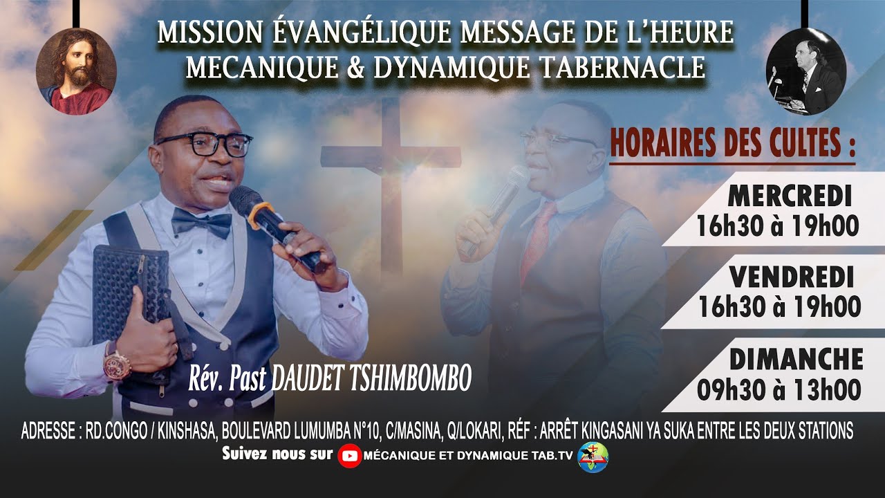 LE CRIS DE MINUIT | PAST. DAUDET -TSHIMBOMBO | CULTE DE VENDREDI LE 06.03.2026.