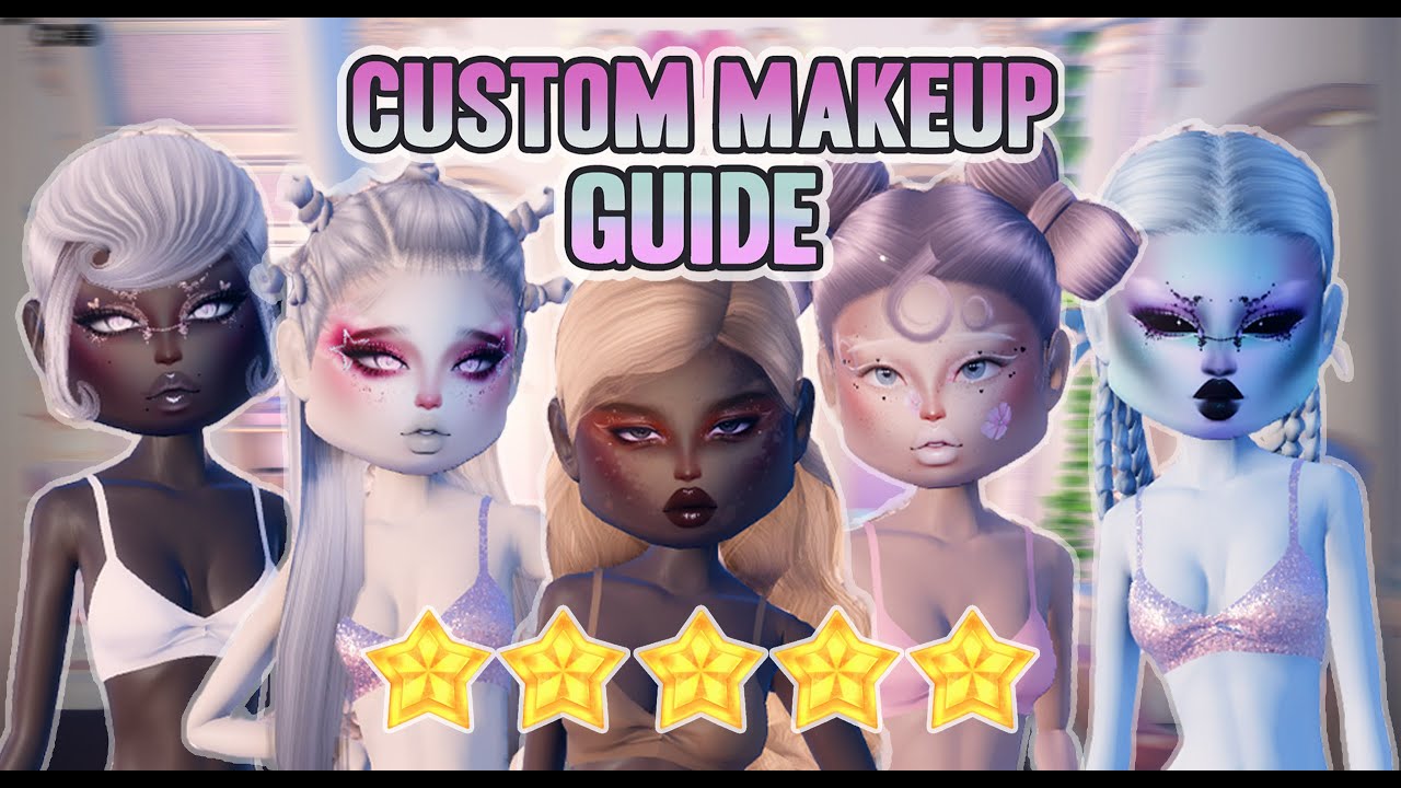 How I use CUSTOM MAKEUP in DRESS TO IMPRESS! Tips and tricks to help you improve