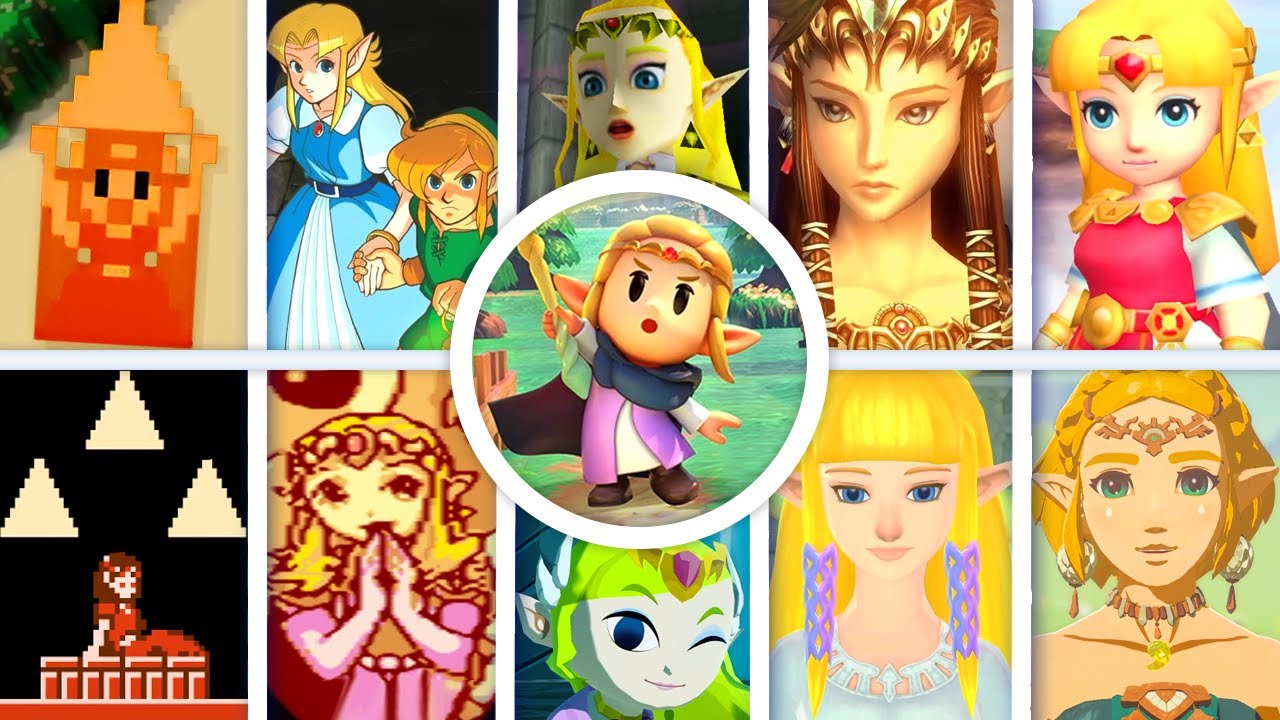 Evolution of Zelda in The Legend of Zelda Games (1986 - 2024 | 22 Games)