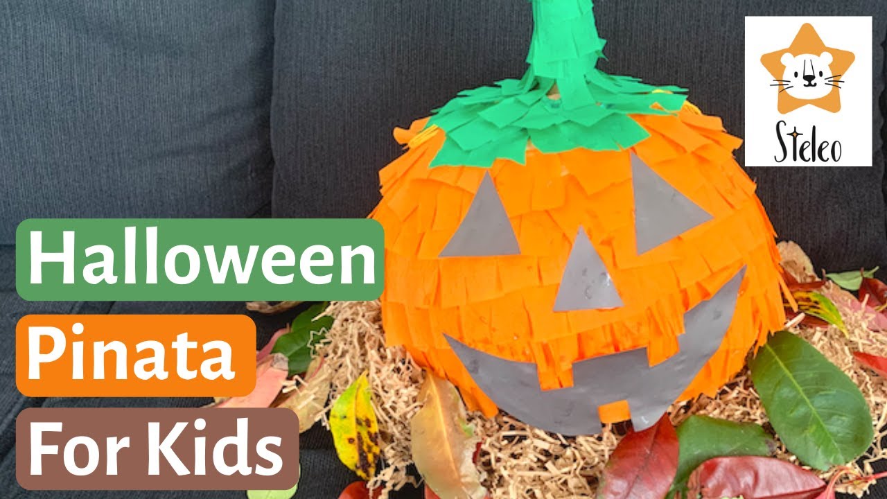 How to Make a Halloween Pumpkin Pinata