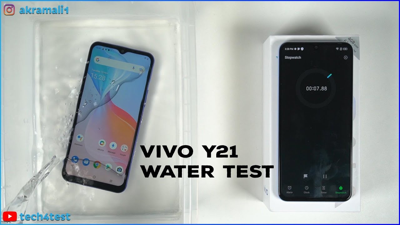 vivo Y21 Water Test