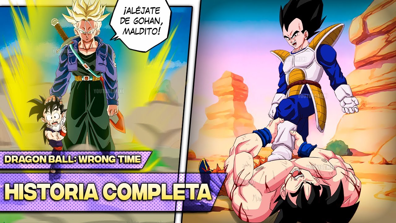Trunks LLEGA ANTES y CAMBIA el PASADO | Dragon Ball Wrong Time - HISTORIA COMPLETA
