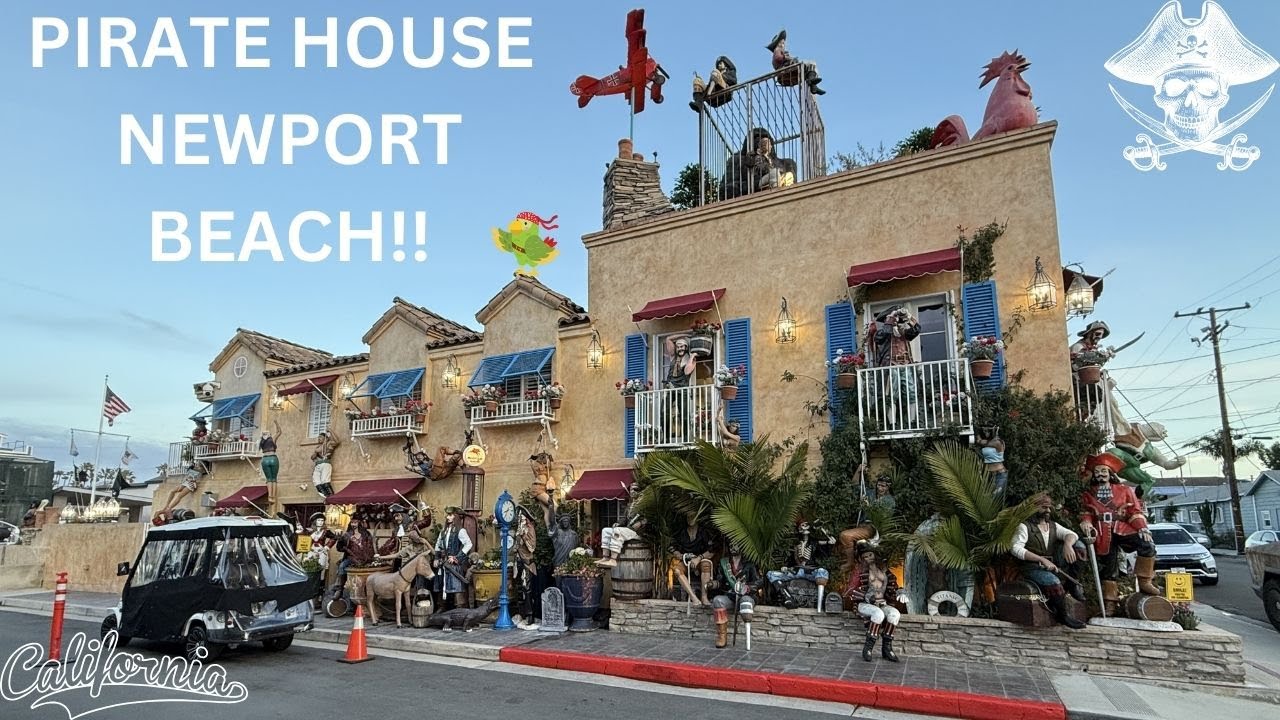PIRATE HOUSE NEWPORT BEACH CALIFORNIA 🏴‍☠️🏴‍☠️