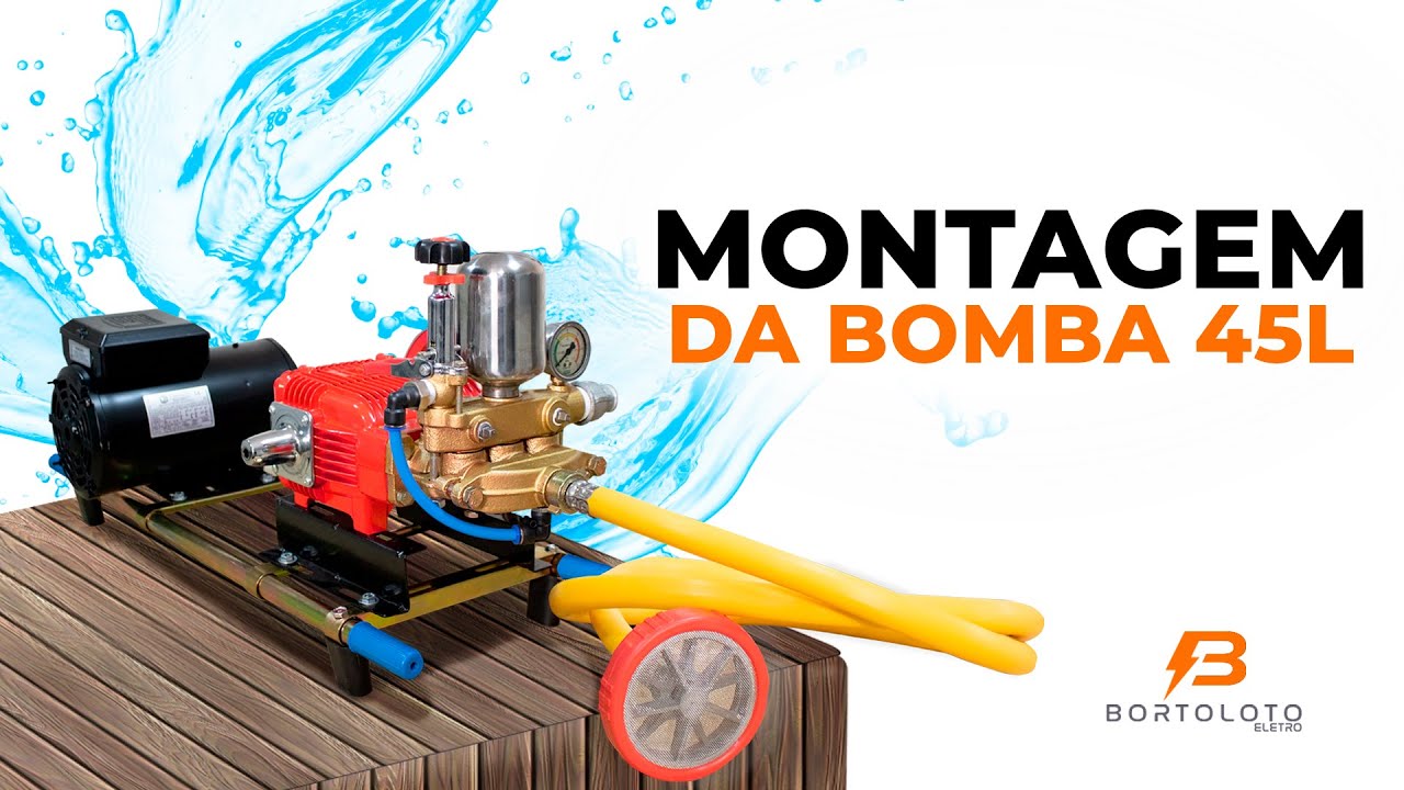Montagem Bomba de Pistão Lavadora Lava Jato Car Motor Elétrico
