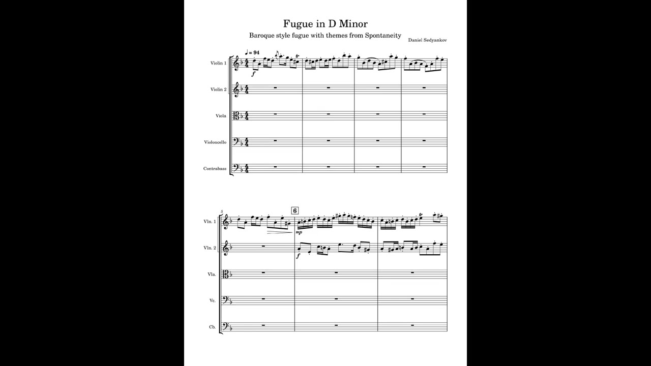 Fugue in D Minor