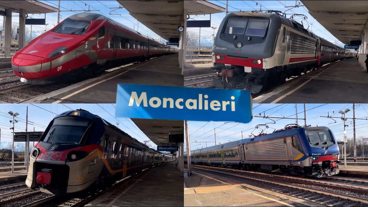 Treni in transito , arrivi e partenze a Moncalieri con @Rickiltreno e @spotter_torinese 