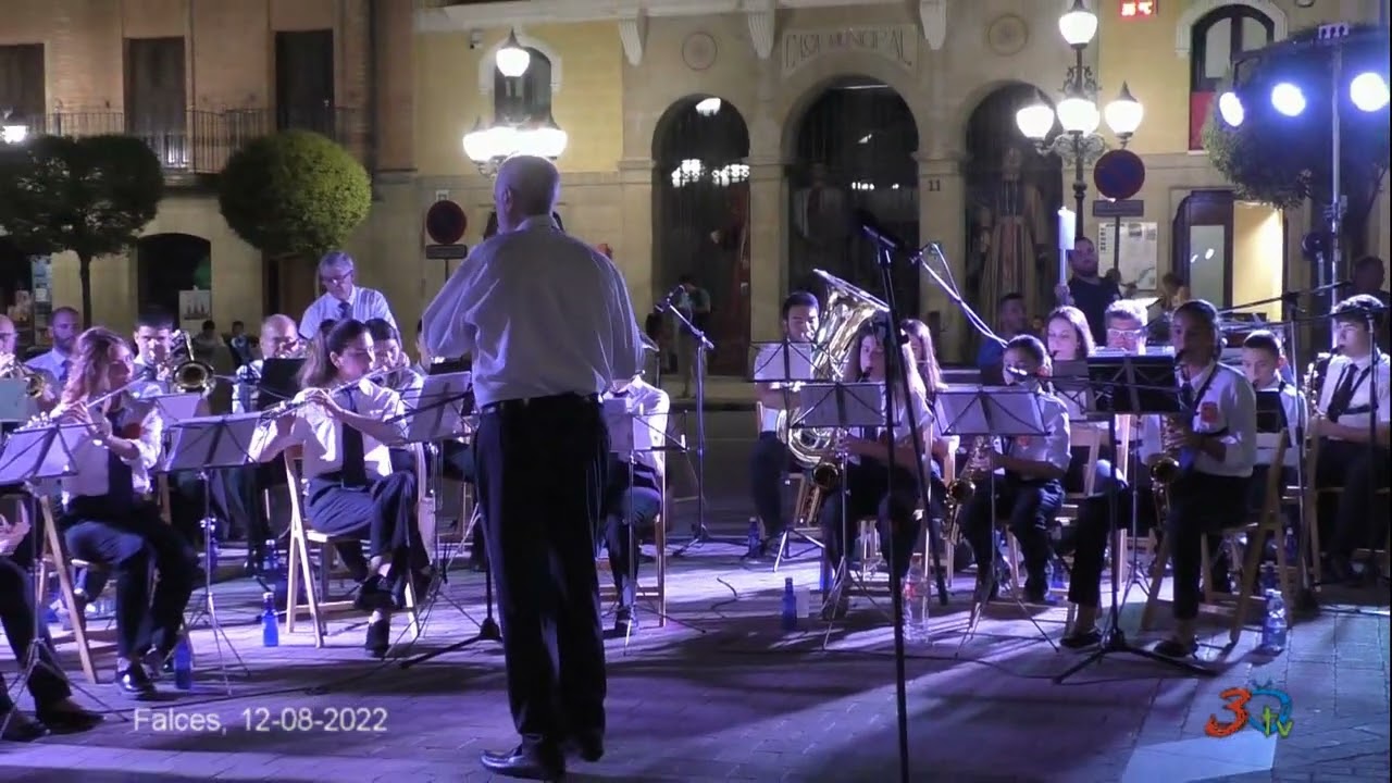 Falces, concierto prefiestas de la Banda de Música y entrega premios 12-08-2022