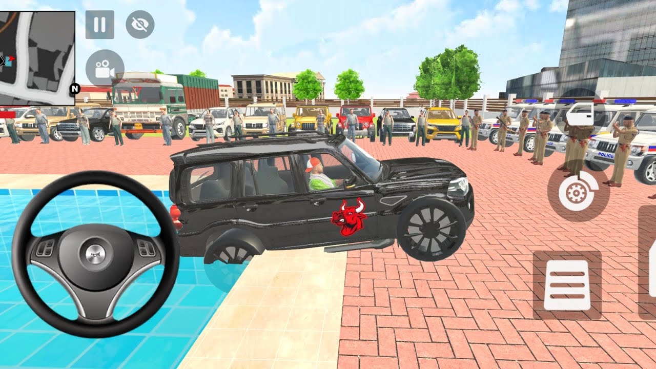 Modified Police Car 🚨 Indian Gangster Open World Rampage | Android Simulator Gameplay 🚓