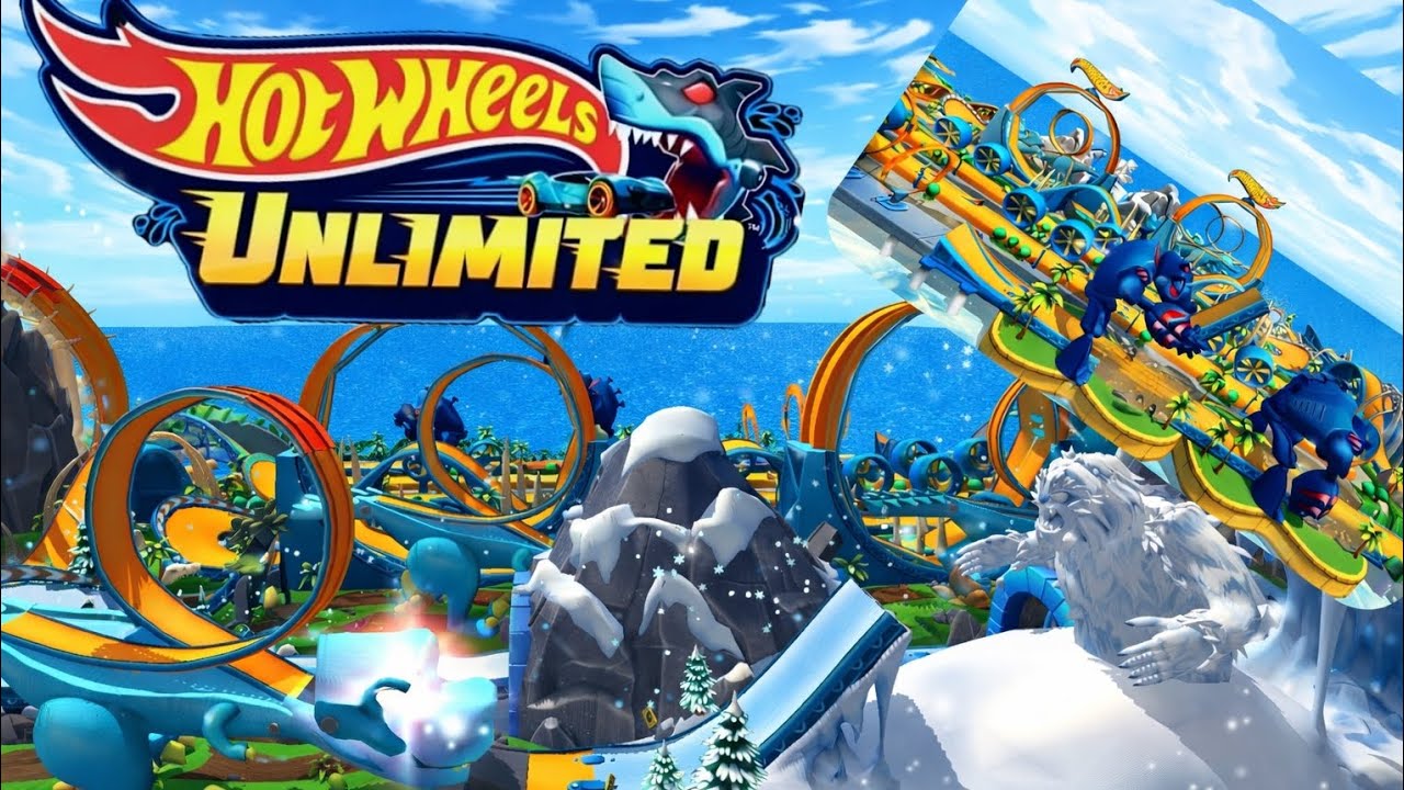Hot Wheels Unlimited speed stunts race jump burn in my track 