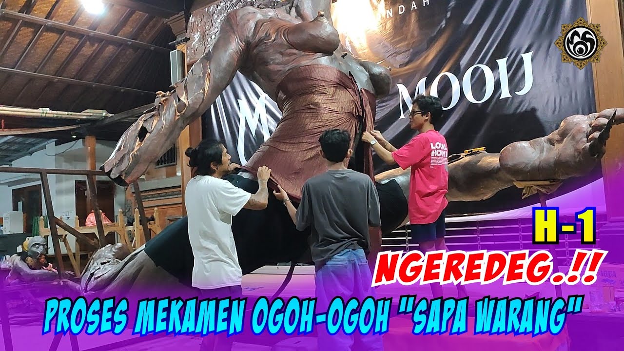 H-1Ngeredeg!!! Proses Ogoh-ogoh Sapa Warang Br Gemeh #mos_bali 