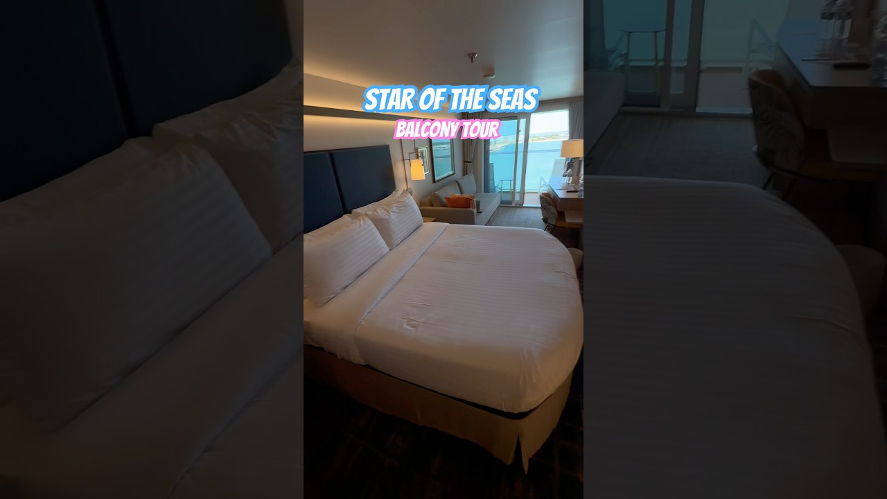 Star of the Seas Balcony Room Tour #staroftheseas #royalcaribbean #cruise #cruiseship #cruiselife