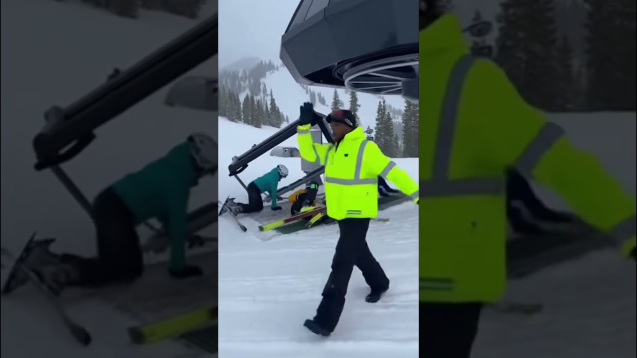 Winter Ride Turns Into Free Fall When Lift Breaks 😅