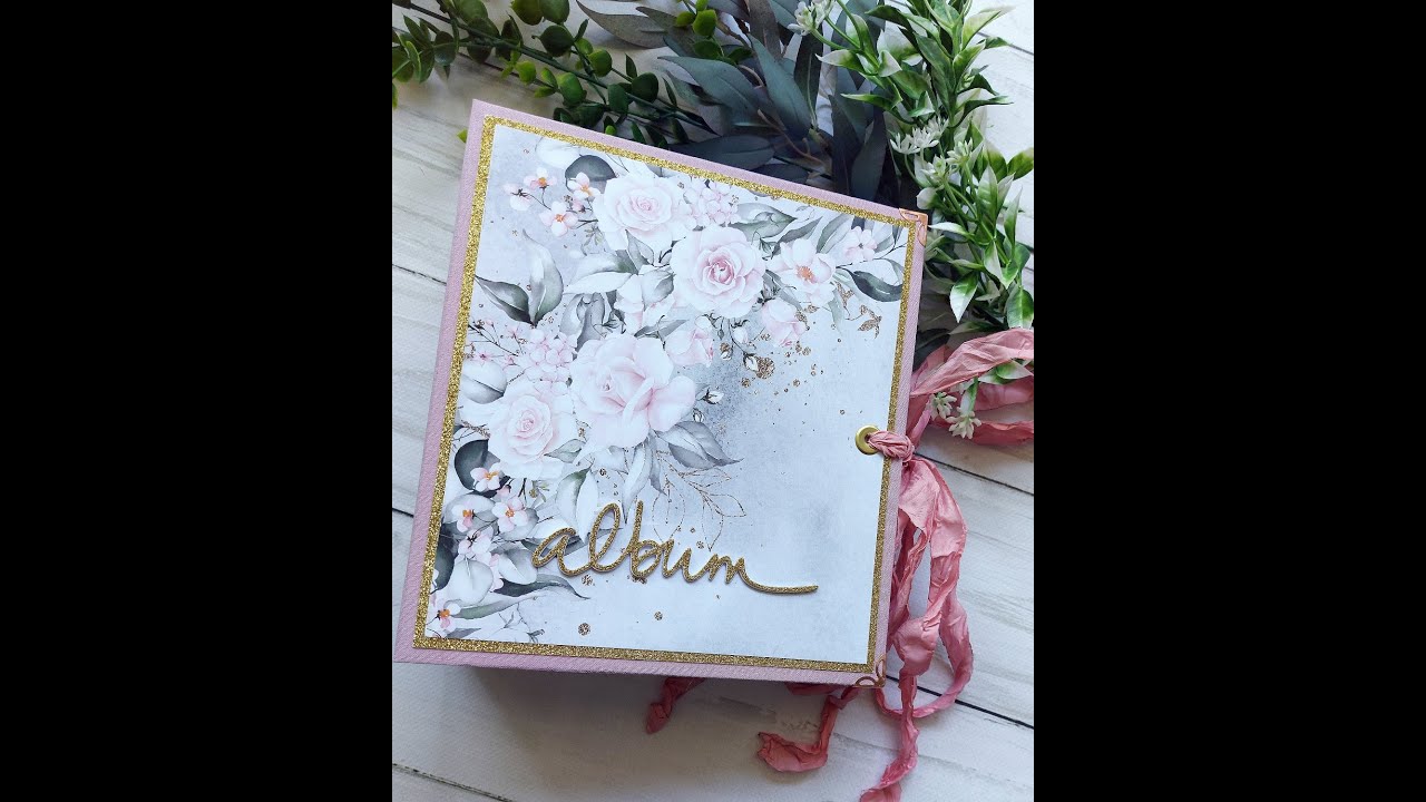 Album Ślubny Scrapbooking I Pierścień i Róża I Paper Heaven