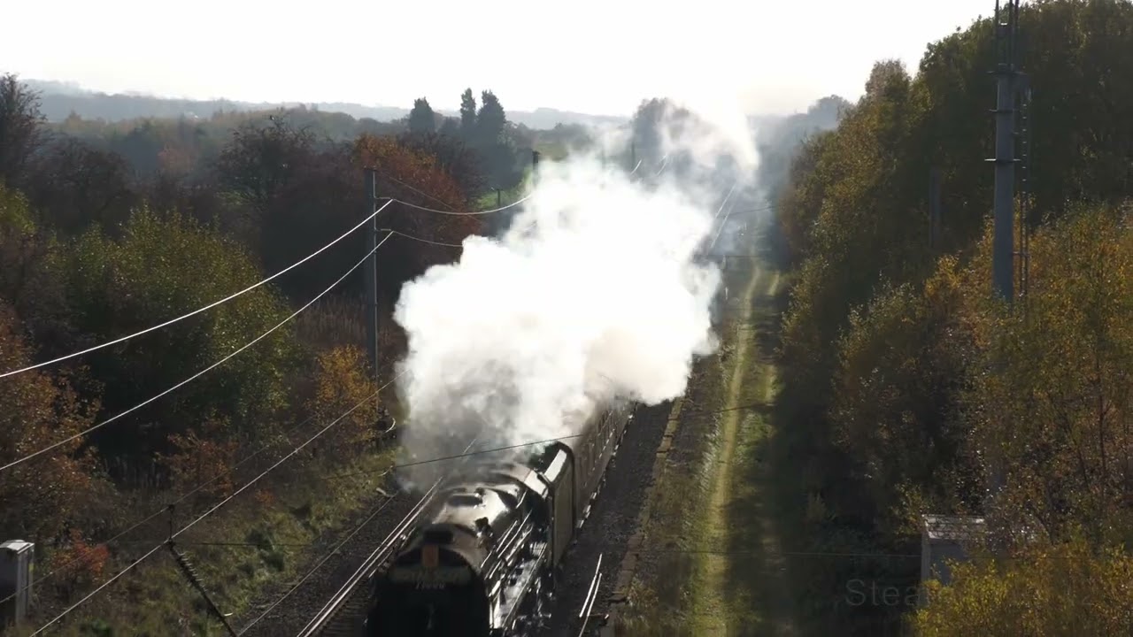 71000 races up Shap hauling the Royal Scot 06/11/2025