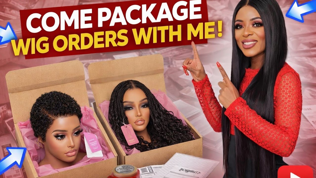 Come Package Two Full Lace Wigs With Me | Pixie Texture & Knotless Braids