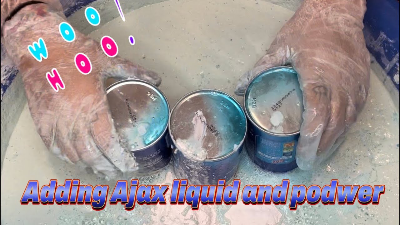 ASRM VIDEO - adding blue Ajax liquid and Podwer to part 3 video of celebration!!