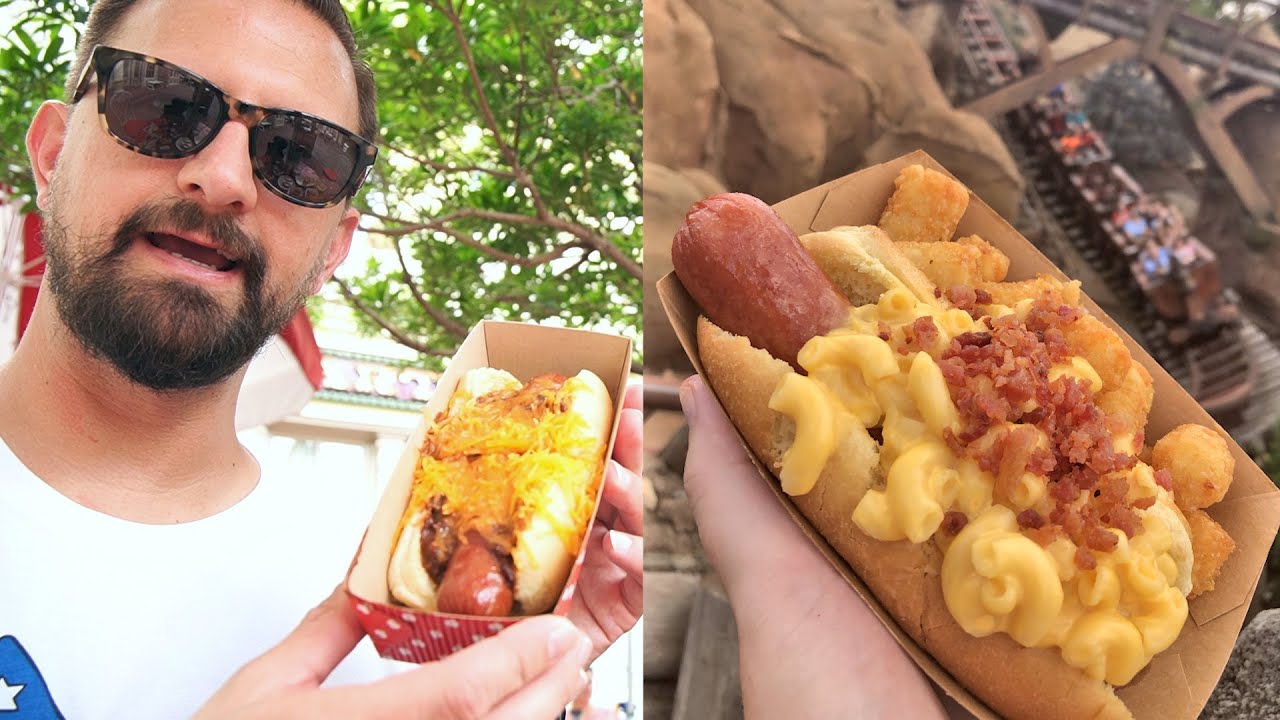 National Hot Dog Day Experience At Disney's Magic Kingdom! | Every Variety Of Hot Dog In The Park!