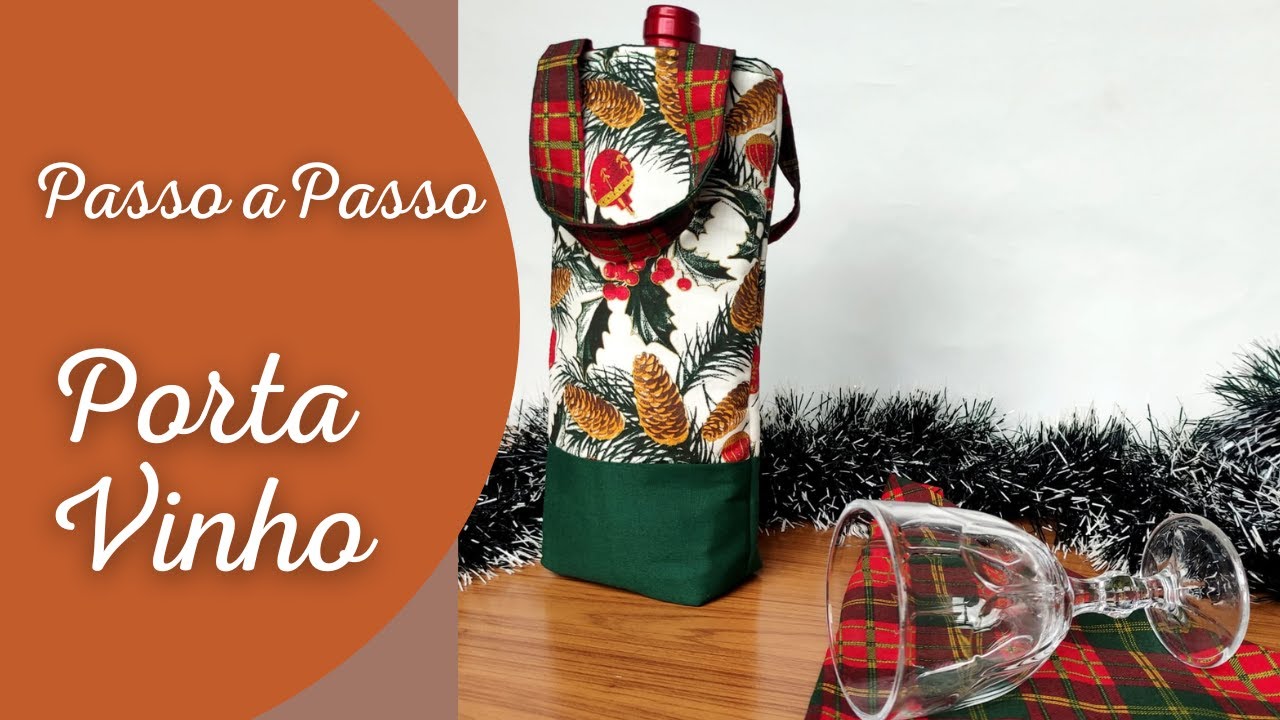 PORTA VINHO EM TECIDO FÁCIL