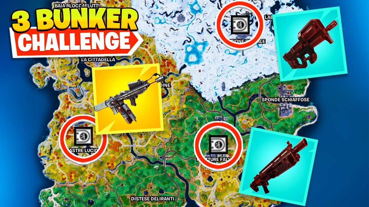 Apriamo TUTTI i NUOVI BUNKER in 1 PARTITA! Capitolo 4 Fortnite ITA!