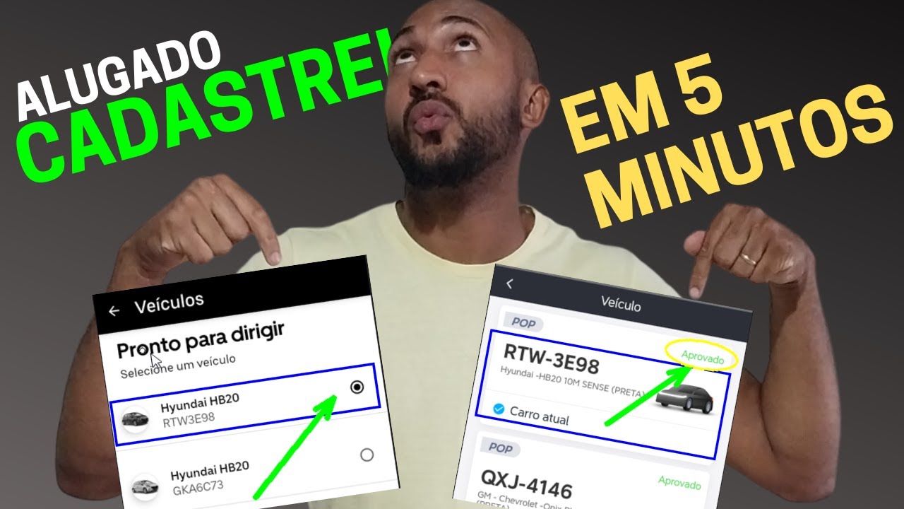 Cadastrando Carro Na Uber e 99 - QUANTO TEMPO A UBER DEMORA PARA APROVAR O CADASTRO DE CARRO ALUGADO
