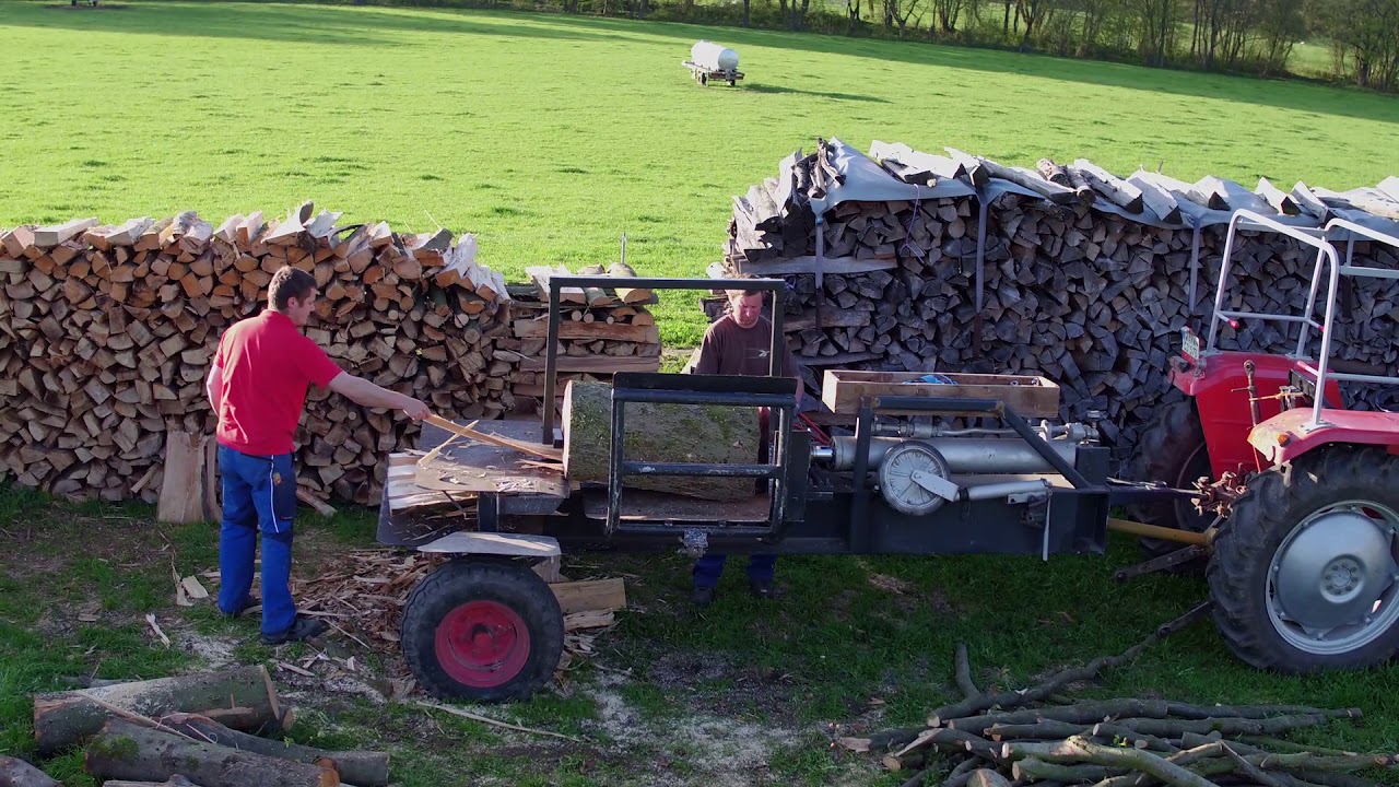 Profi, Schichtholzspalter 1m, Eigenbau Holzspalter,  Wood splitter