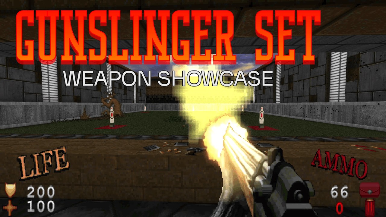 Doom mod weapon showcase: Gunslinger Set v2 (RETAKE)