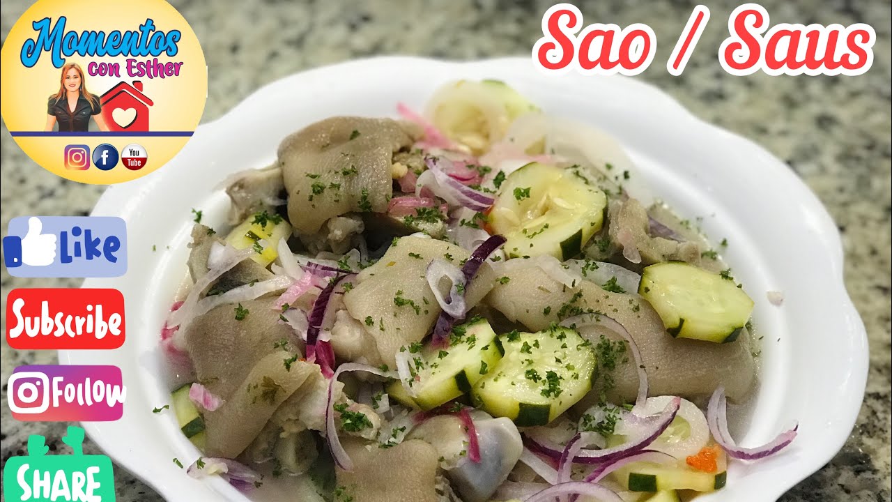 Sao - Saus de patita de cerdo receta panameña - fácil