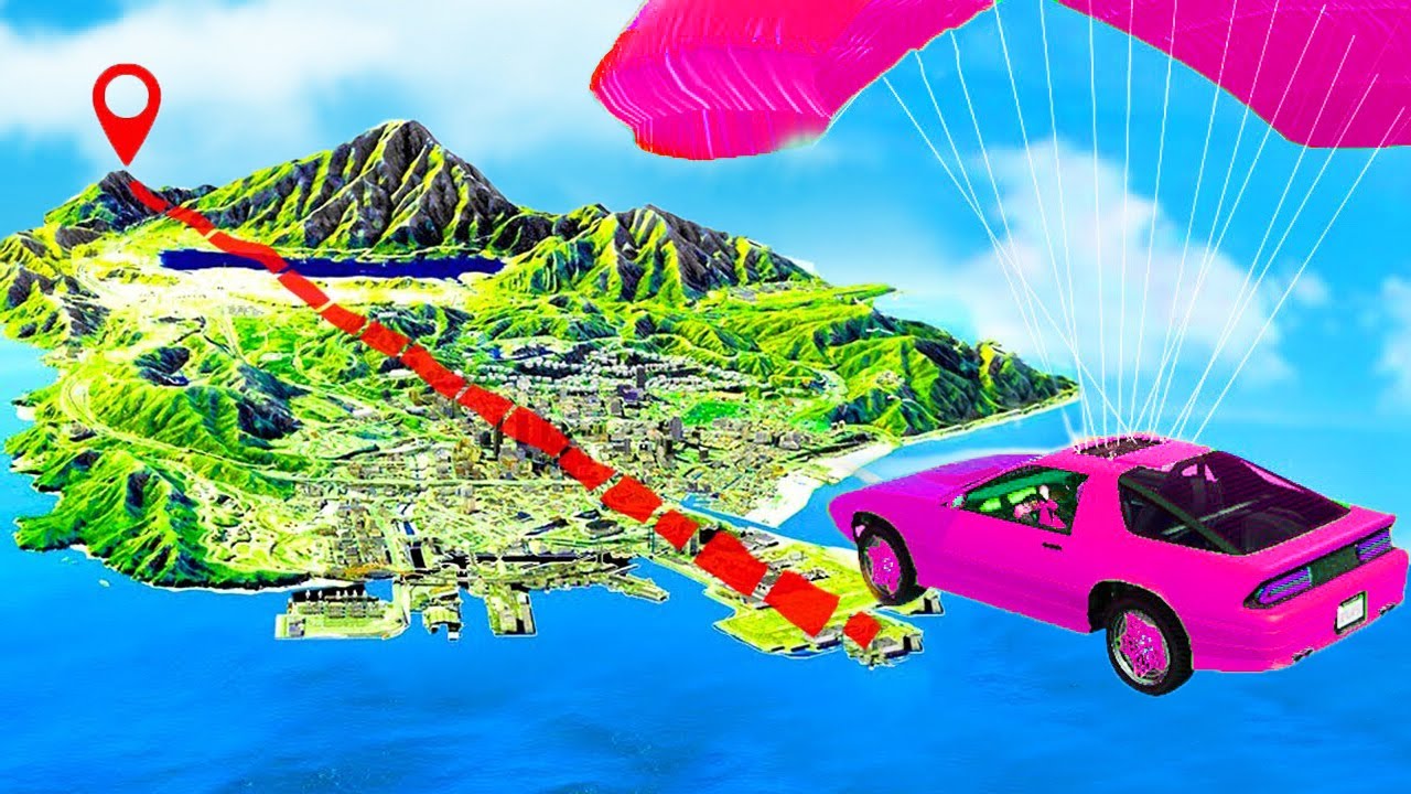 TRAVERSEZ toata HARTA fara sa ATING PAMANTUL in GTA 5!