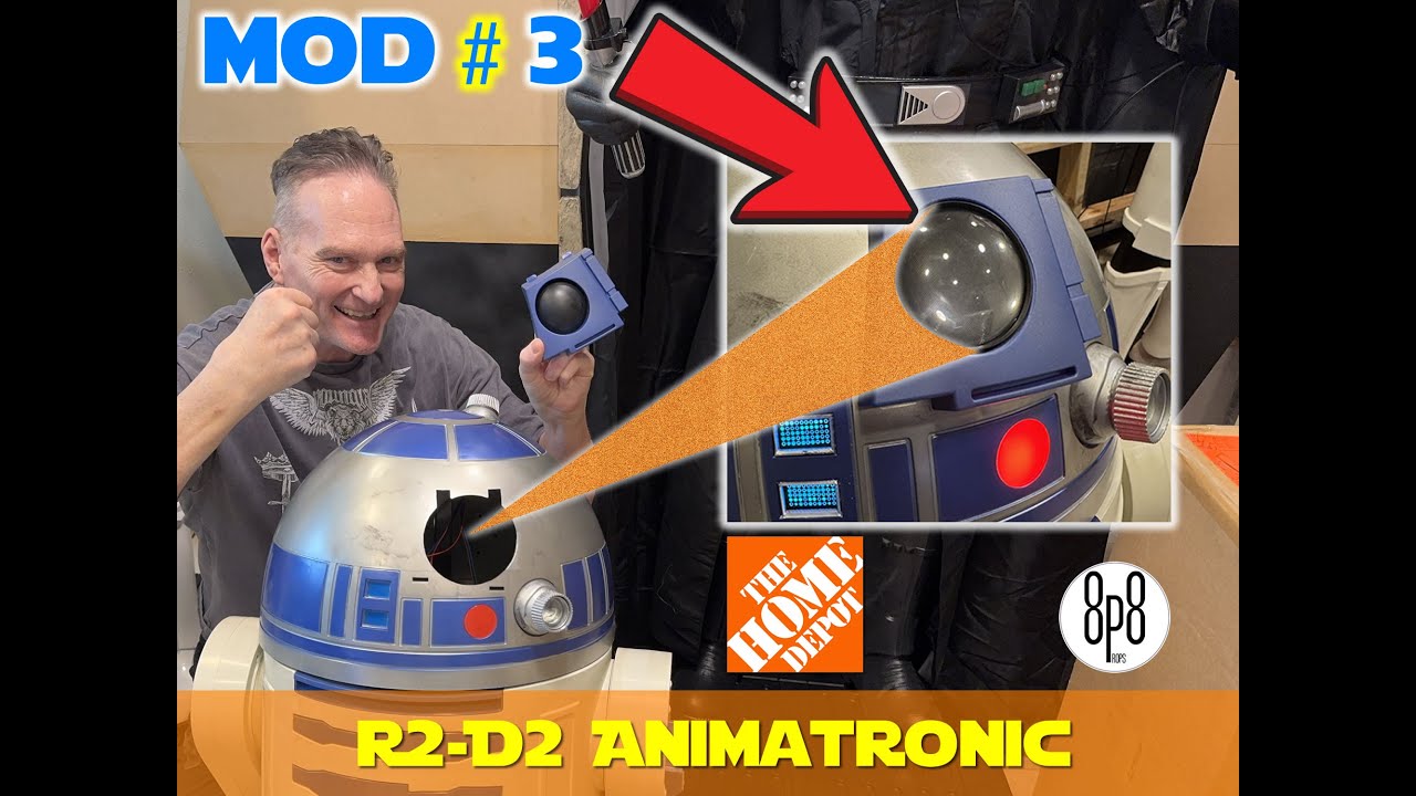 Глазной мод R2-D2 от Home Depot — самодельный аниматроник — не требует покраски! #звёздныевойны #...