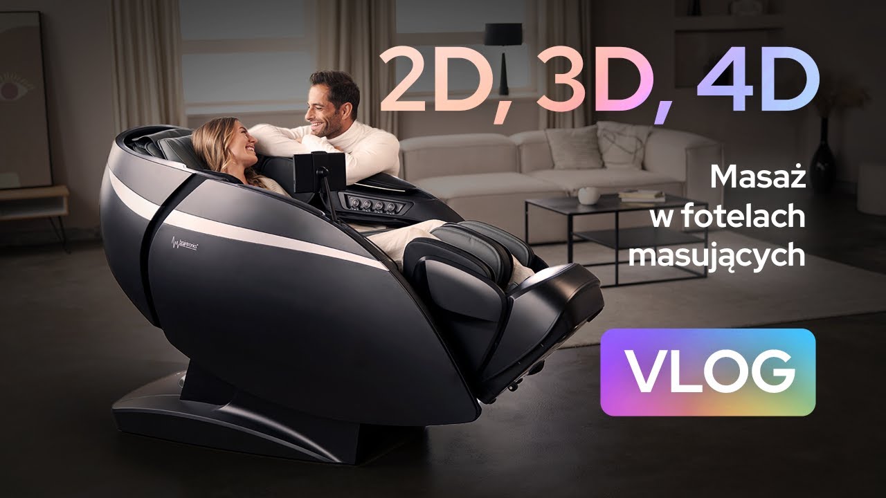 Masaż 2D, 3D, 4D w fotelach masujących CASADA | VLOG