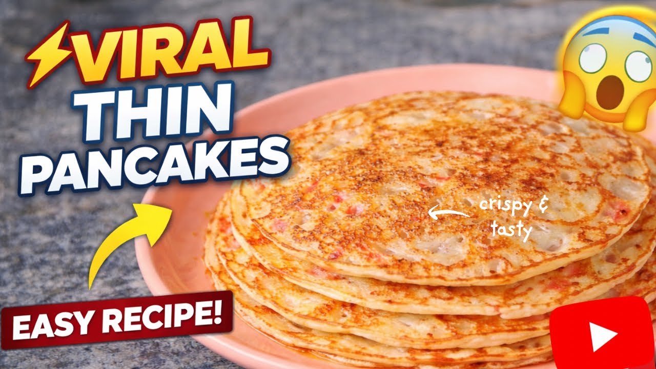 How To Make Perfect Thin Pancakes at home (No Fail Recipe)