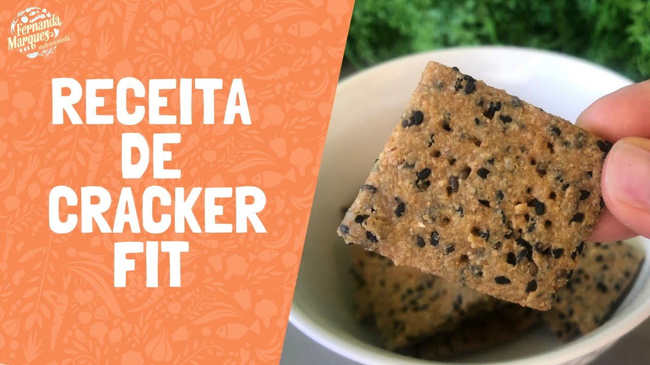 Cracker Fit super prático sem farinha de trigo - Nutricionista Fernanda Marques
