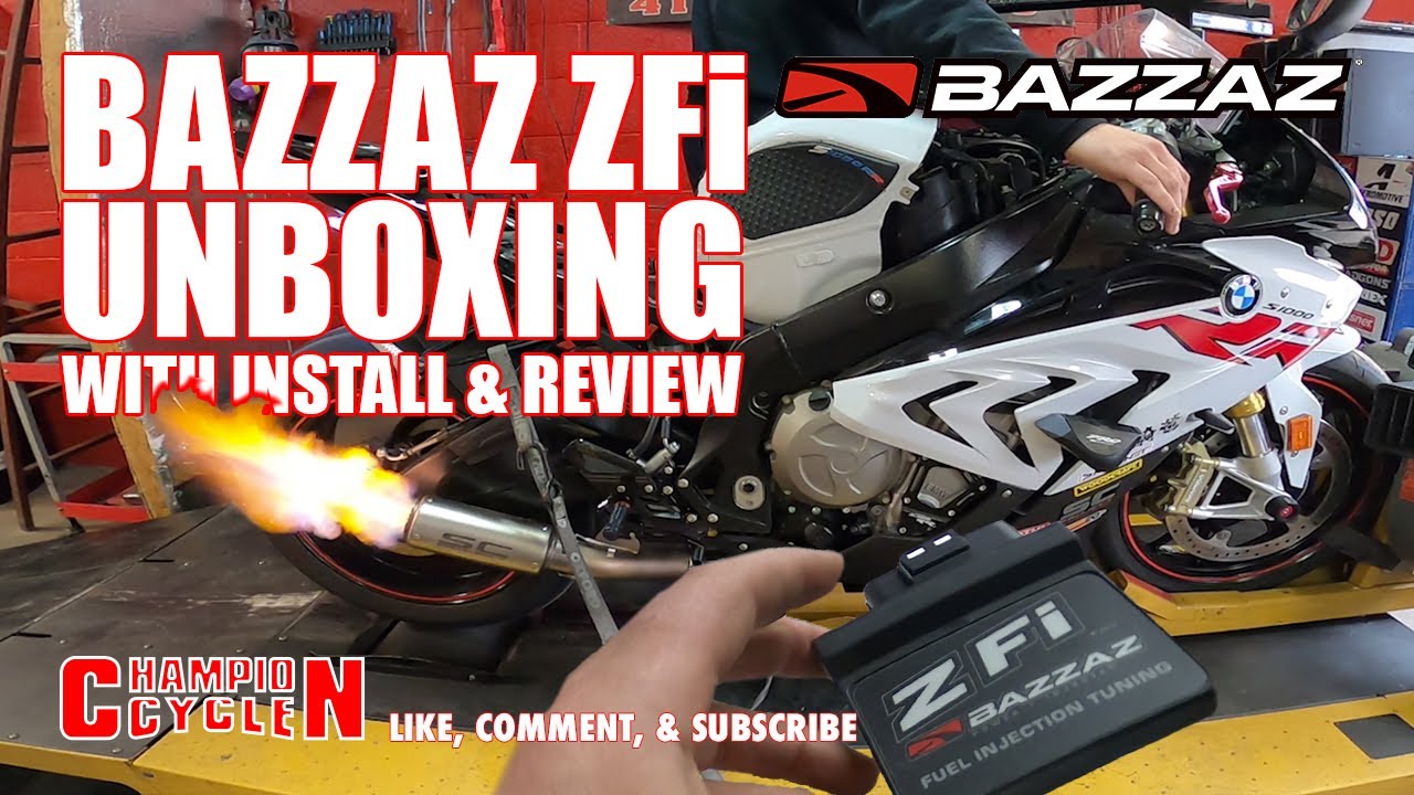 Bazzaz ZFi Fuel Injection Tuner Unboxing Install, Review and Tune on a BMW S 1000 RR