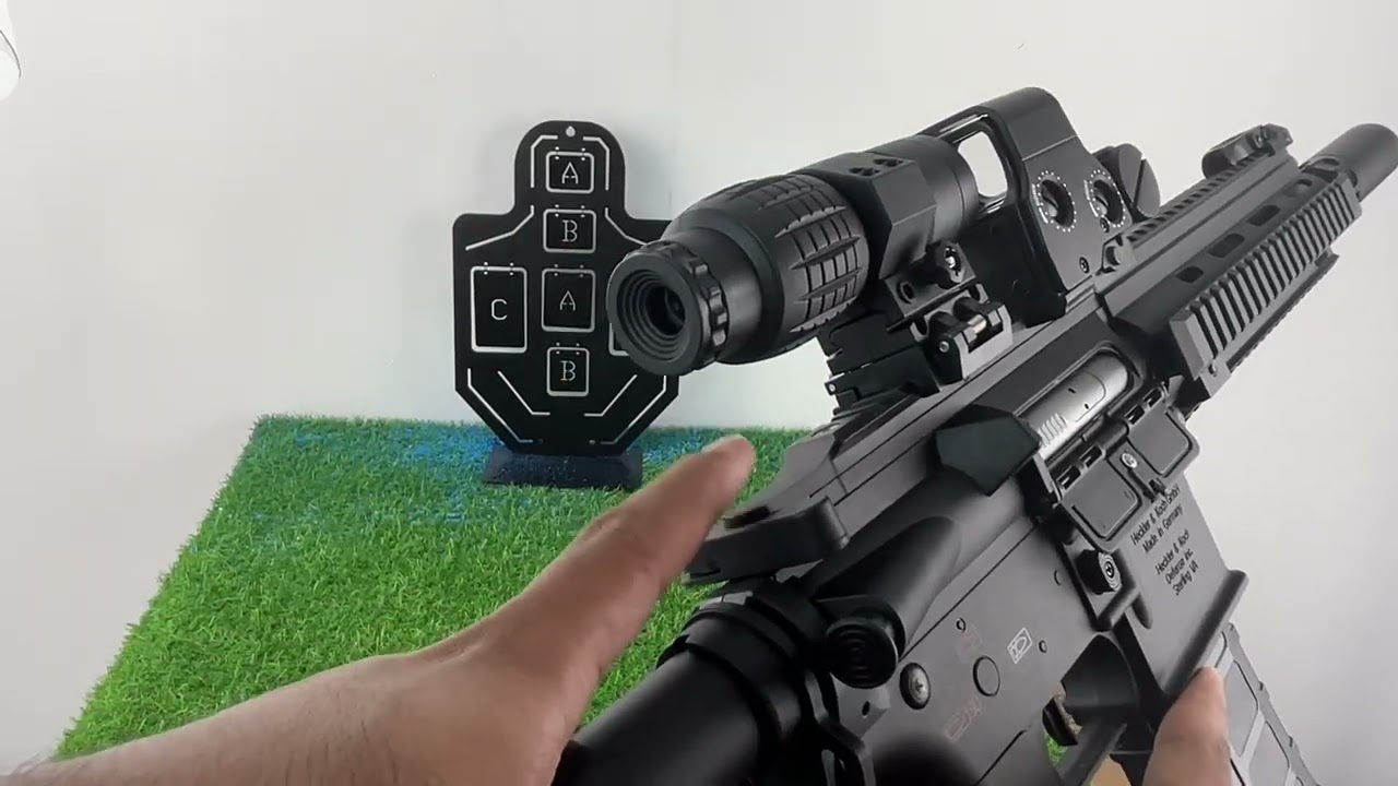 ปืนเจลไฟฟ้า HK416 (43) สีดำล้วน โครตดี 