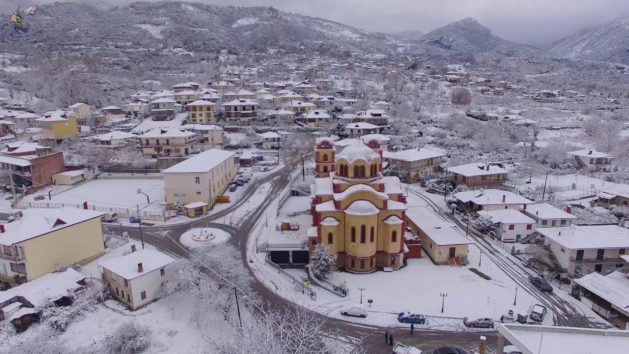 DJI Phantom 3 Skotina Pierias with snow Ep.2  31-12-15 (4K)