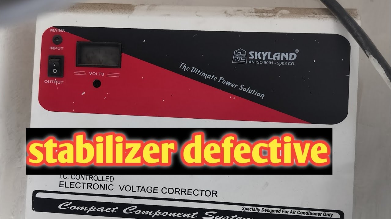 Stabilizer defective.