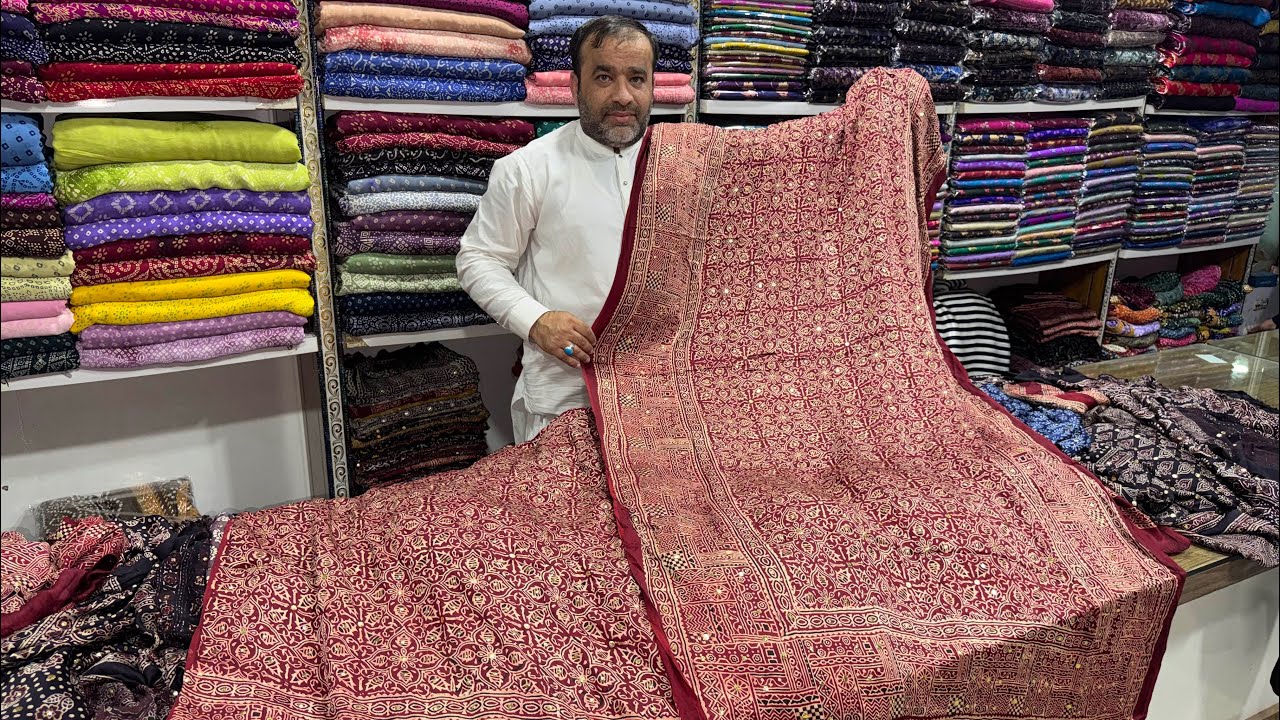 Eid offer🚨22,000 ajrak mukesh shirt duppata available for order WhatsApp ☎️ 03222474777 ☎️ 